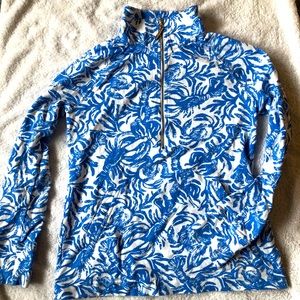 Lilly Pulitzer 3/4 zip pullover
